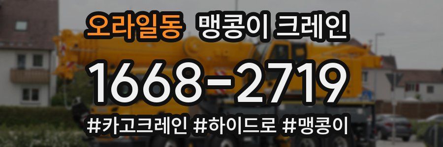 오라일동 맹콩이 크레인