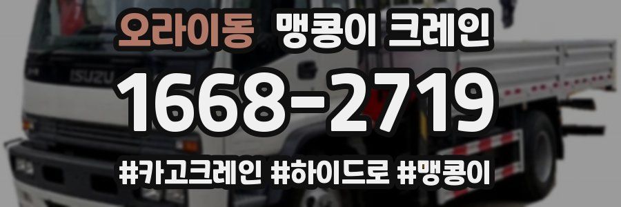 오라이동 맹콩이 크레인
