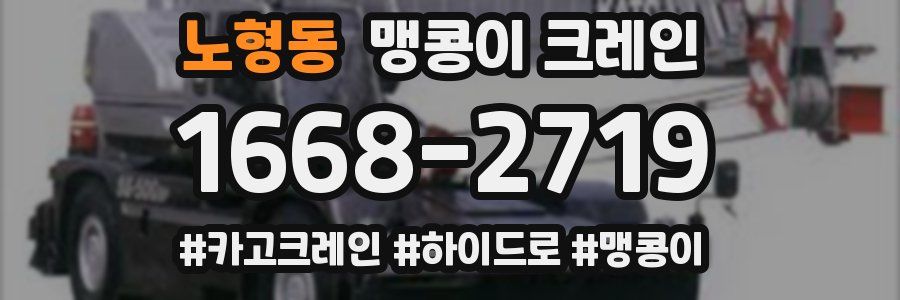 노형동 맹콩이 크레인