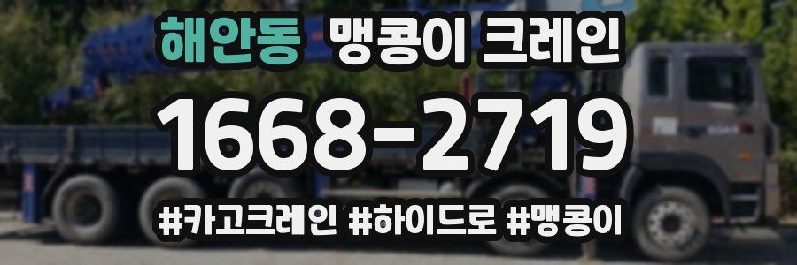 해안동 맹콩이 크레인
