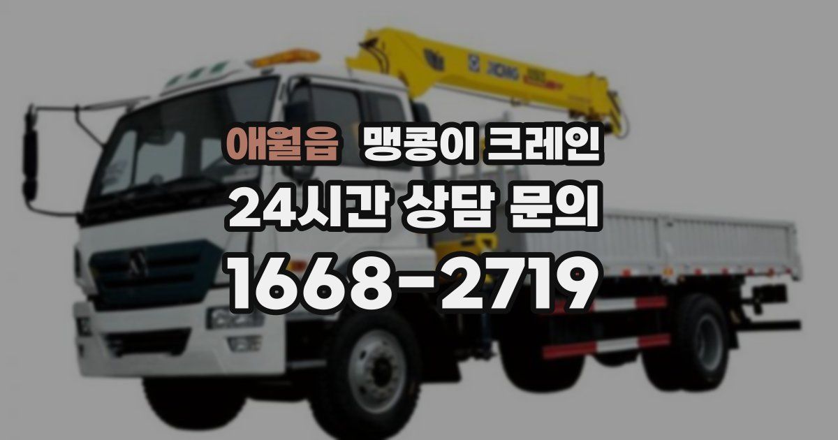 애월읍 맹콩이 크레인