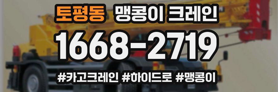 토평동 맹콩이 크레인