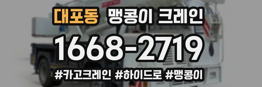 대포동 맹콩이 크레인