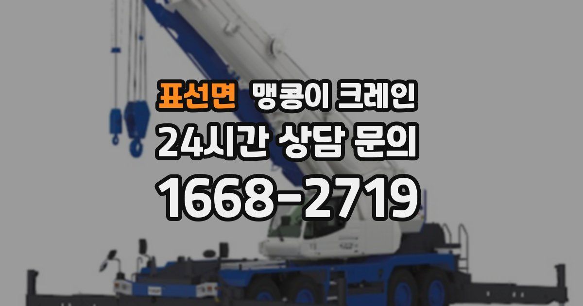 표선면 맹콩이 크레인