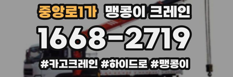중앙로1가 맹콩이 크레인