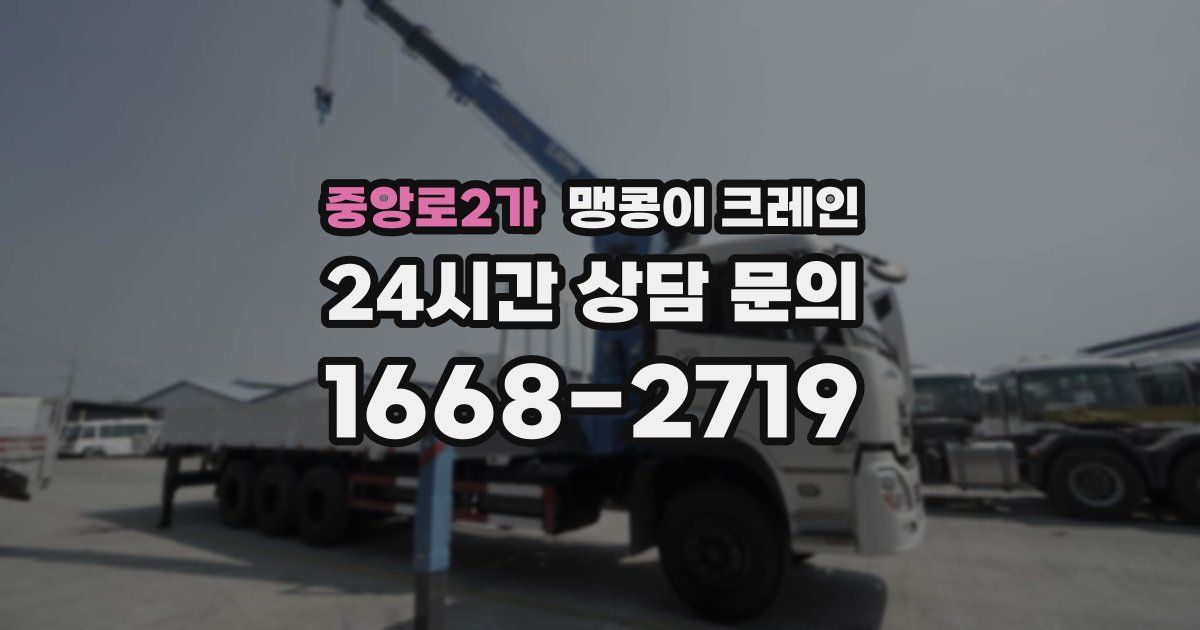중앙로2가 맹콩이 크레인