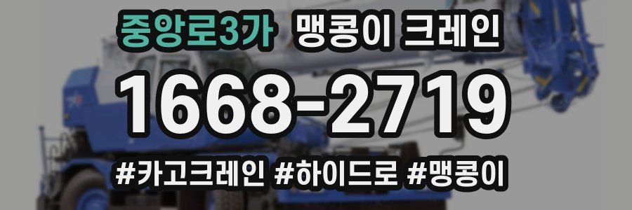 중앙로3가 맹콩이 크레인