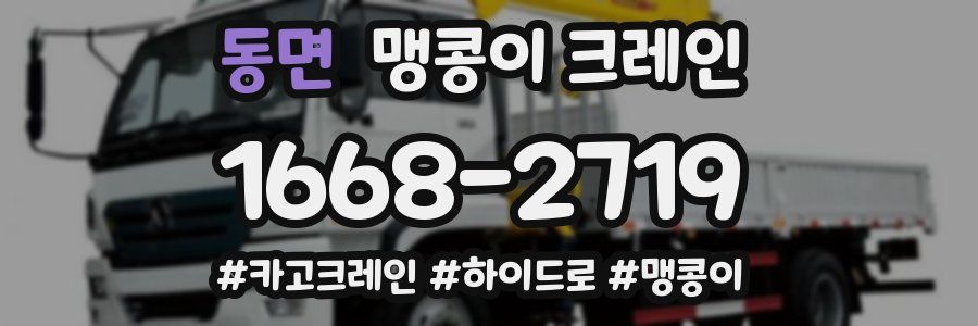동면 맹콩이 크레인