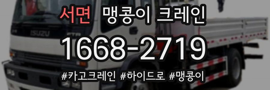 서면 맹콩이 크레인