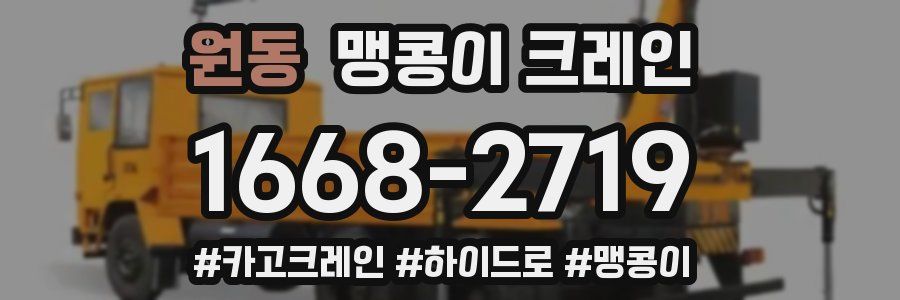원동 맹콩이 크레인