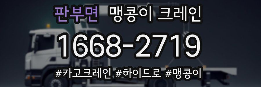 판부면 맹콩이 크레인