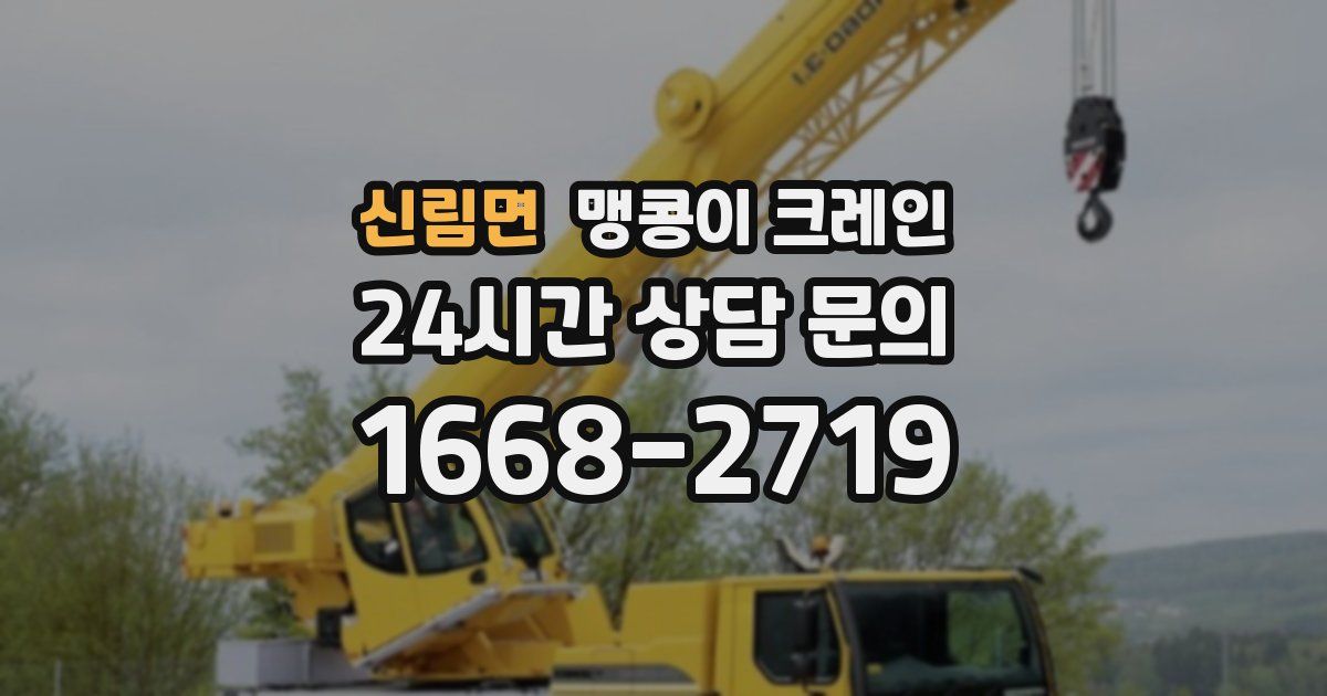 신림면 맹콩이 크레인