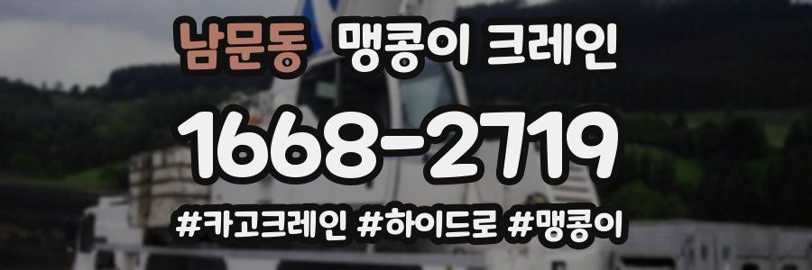 남문동 맹콩이 크레인
