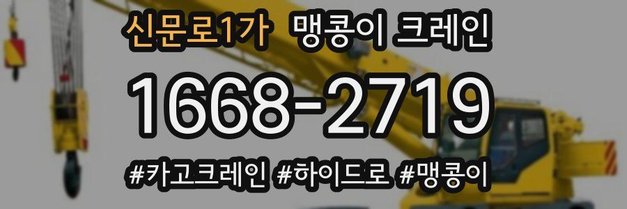 신문로1가 맹콩이 크레인