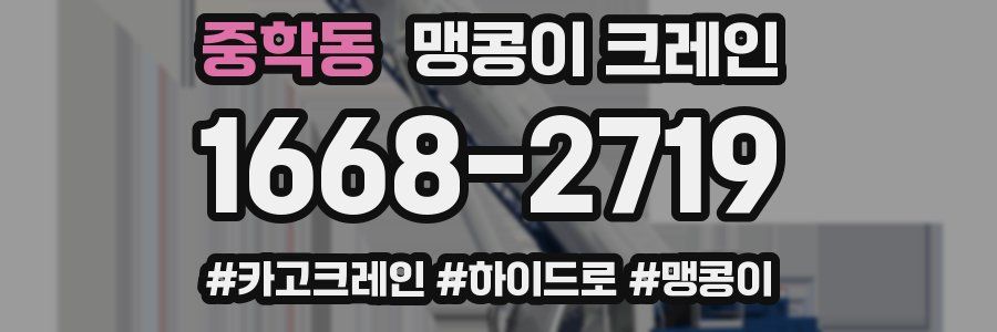 중학동 맹콩이 크레인