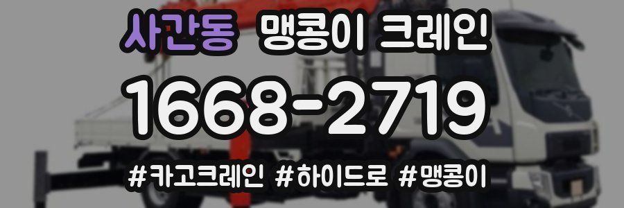 사간동 맹콩이 크레인