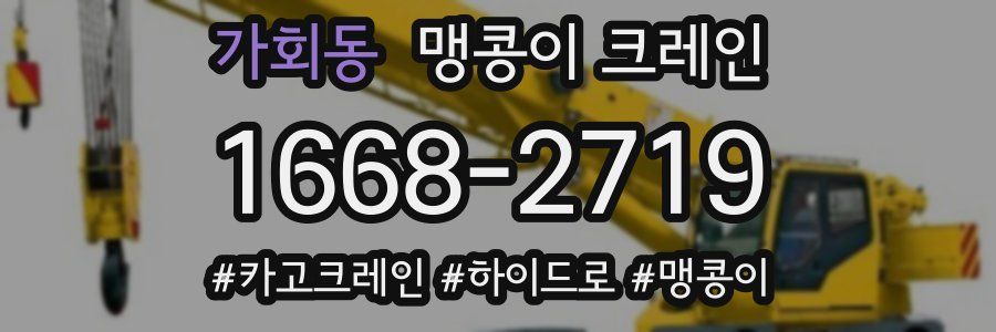 가회동 맹콩이 크레인