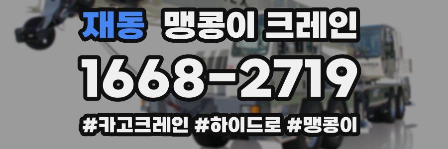 재동 맹콩이 크레인