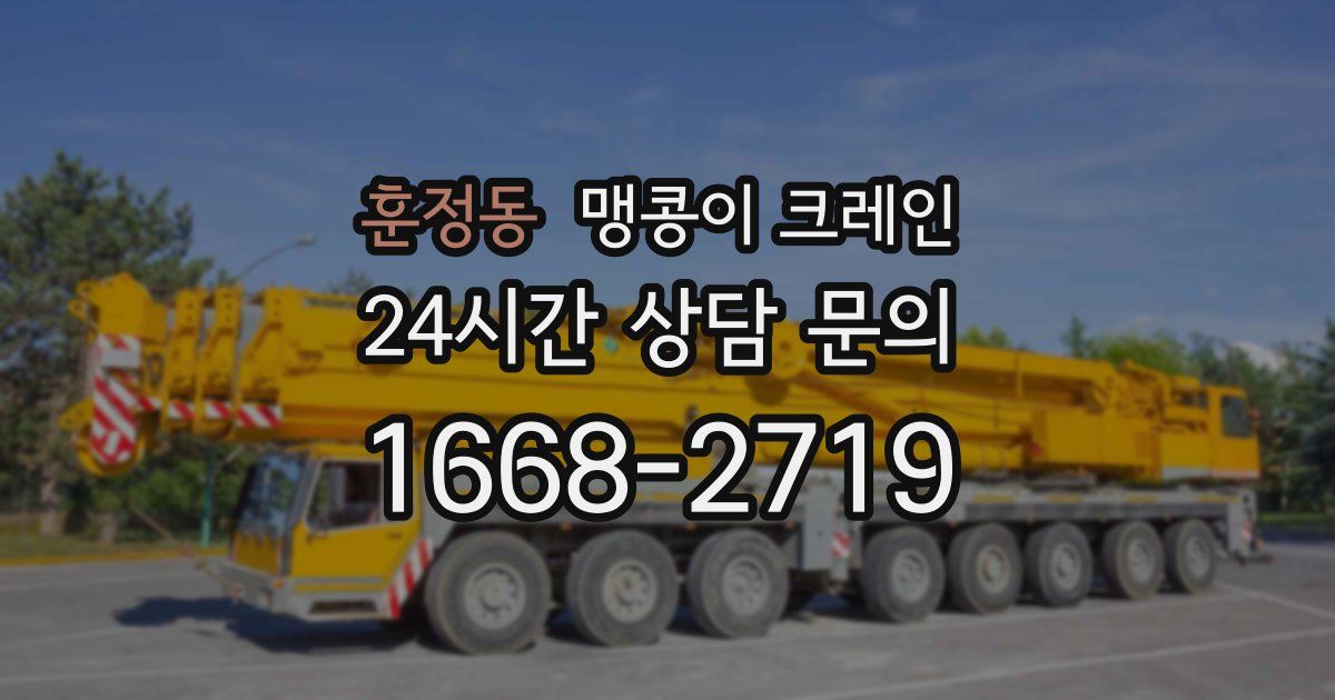 훈정동 맹콩이 크레인