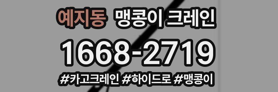 예지동 맹콩이 크레인