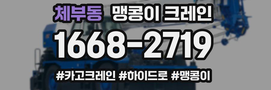 체부동 맹콩이 크레인