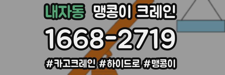 내자동 맹콩이 크레인