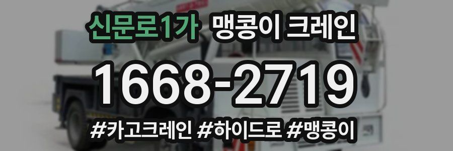 신문로1가 맹콩이 크레인