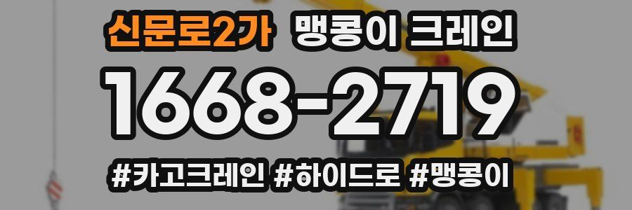 신문로2가 맹콩이 크레인