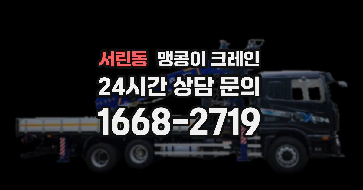 서린동 맹콩이 크레인