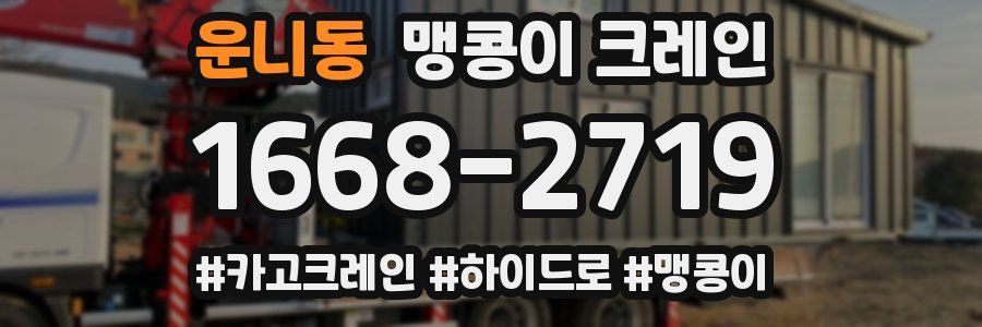 운니동 맹콩이 크레인