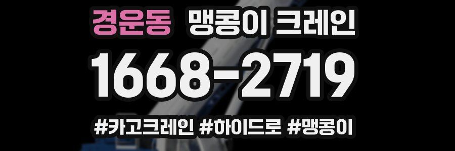 경운동 맹콩이 크레인