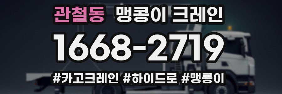 관철동 맹콩이 크레인