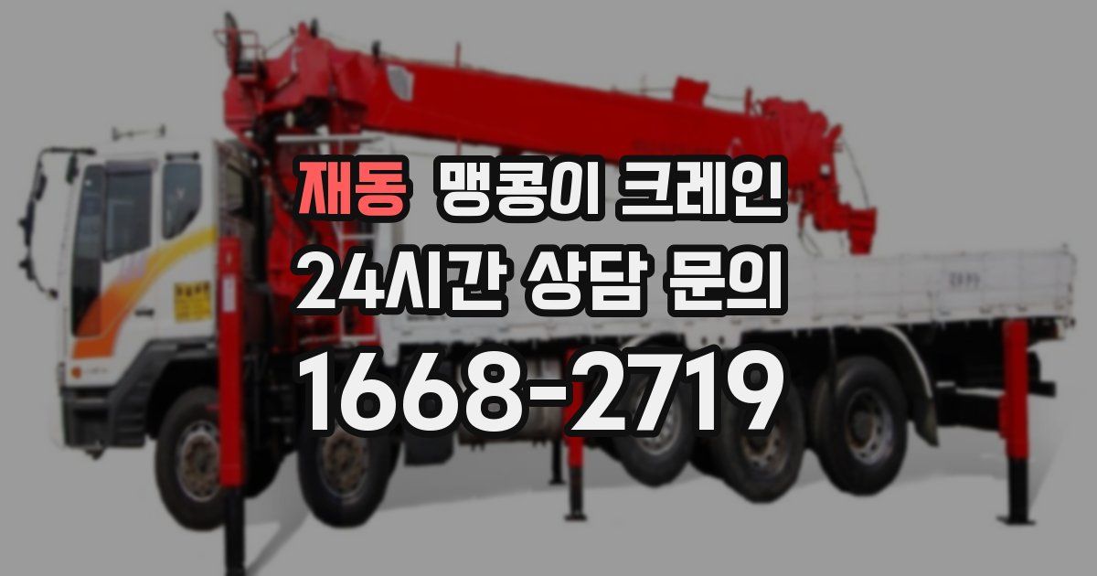 재동 맹콩이 크레인