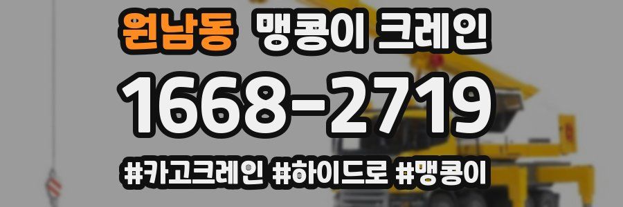원남동 맹콩이 크레인