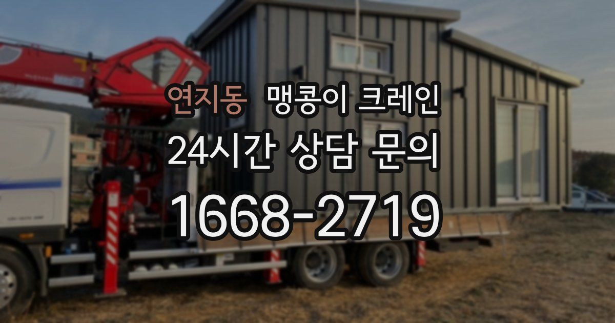 연지동 맹콩이 크레인