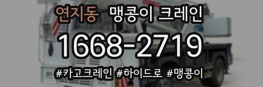 연지동 맹콩이 크레인