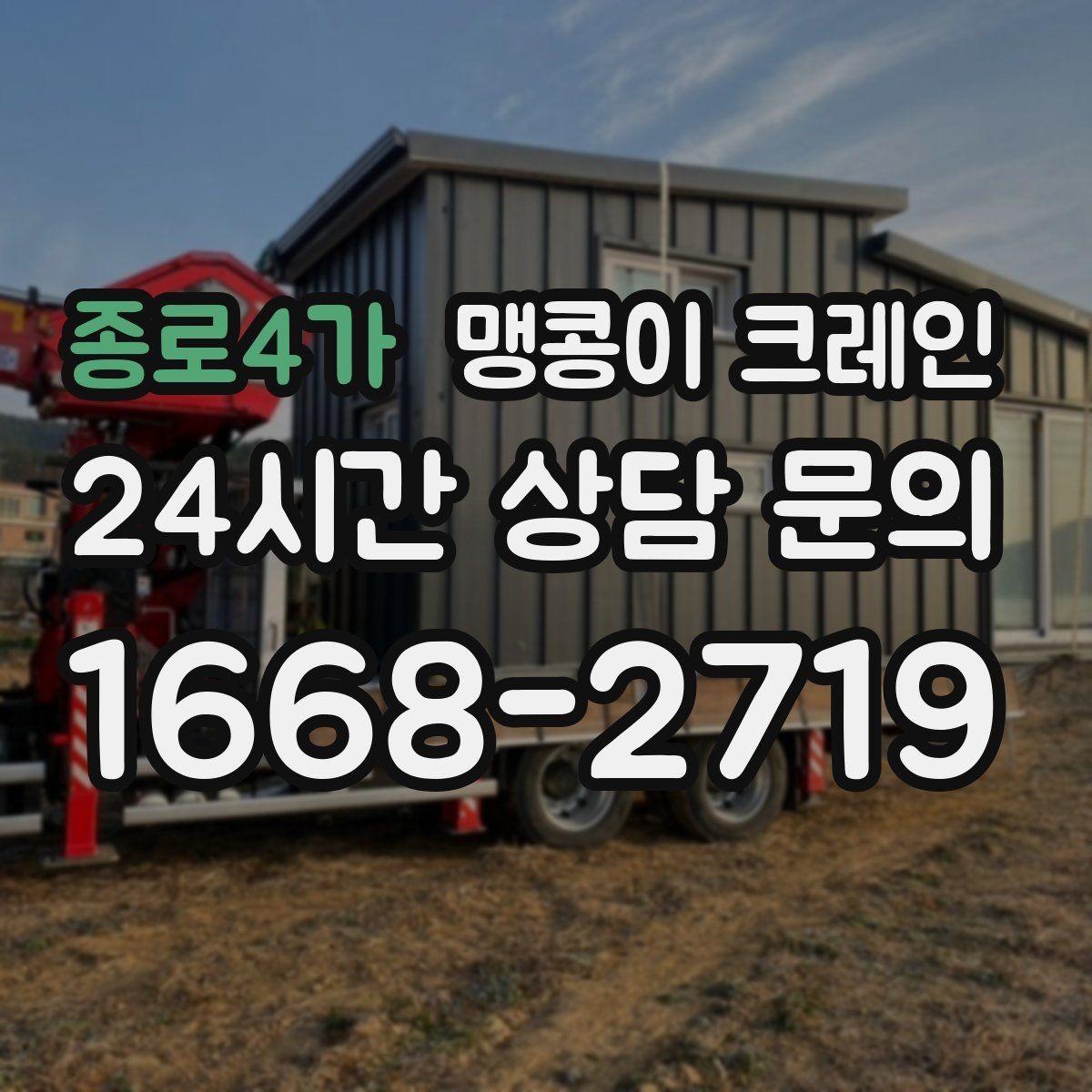 종로4가 맹콩이 크레인 카고 크레인과 어떤 점이 다른가요