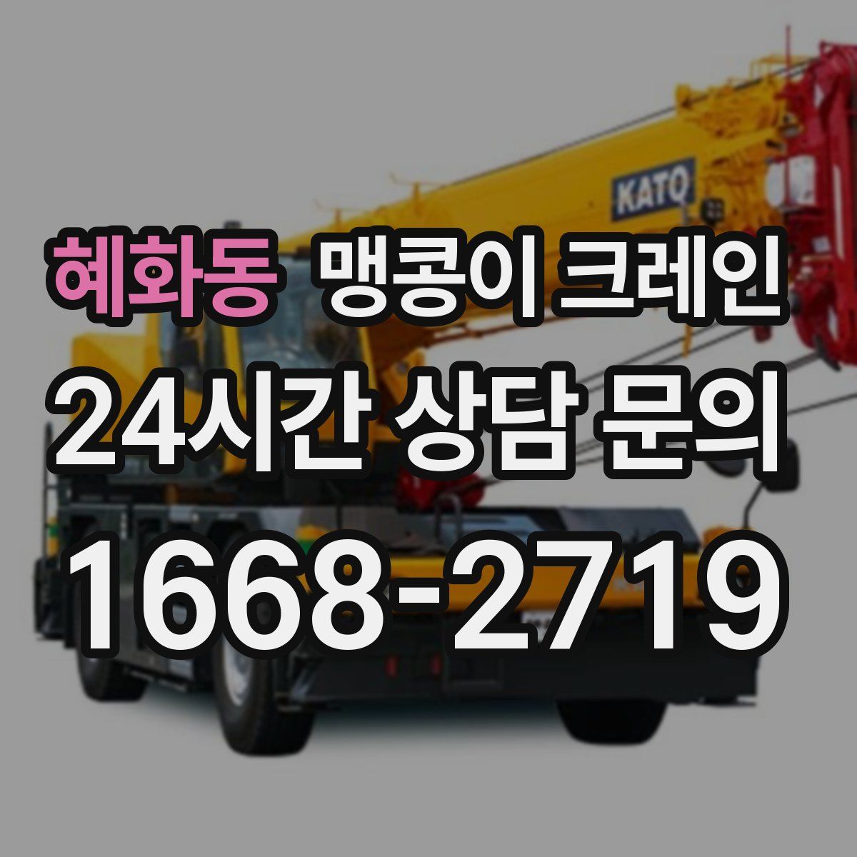 혜화동 맹콩이 크레인