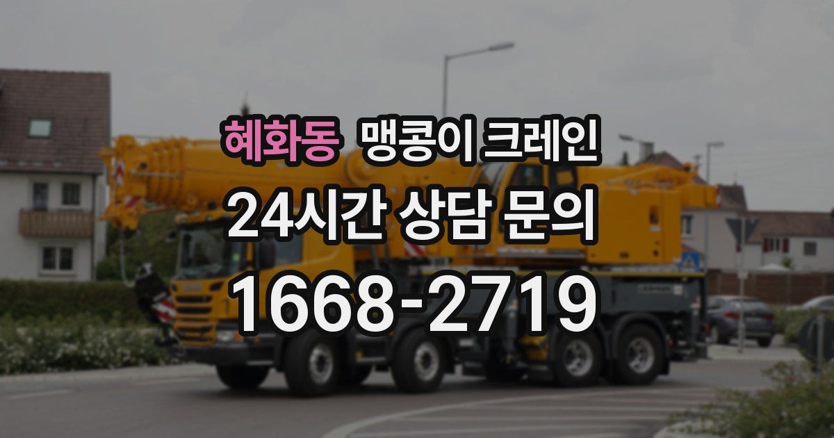 혜화동 맹콩이 크레인