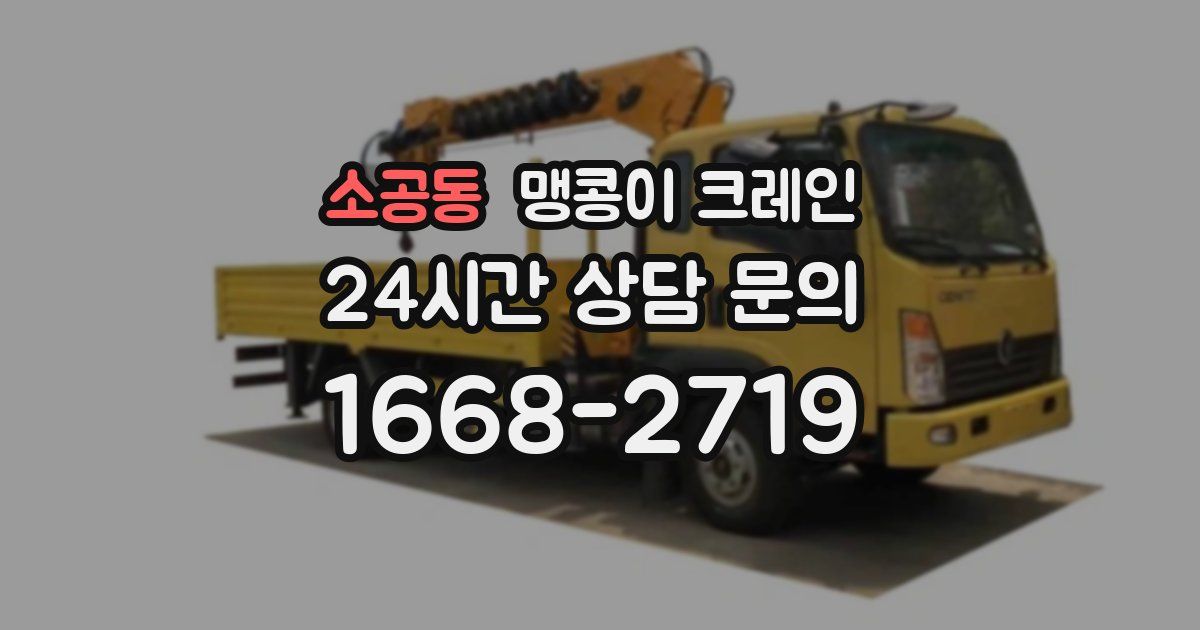 소공동 맹콩이 크레인