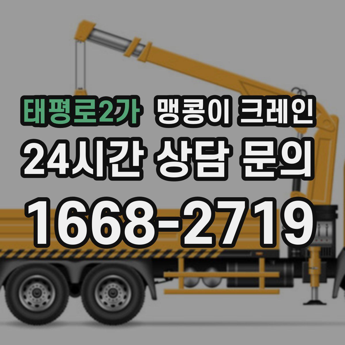 태평로2가 맹콩이 크레인