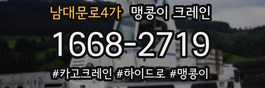 남대문로4가 맹콩이 크레인