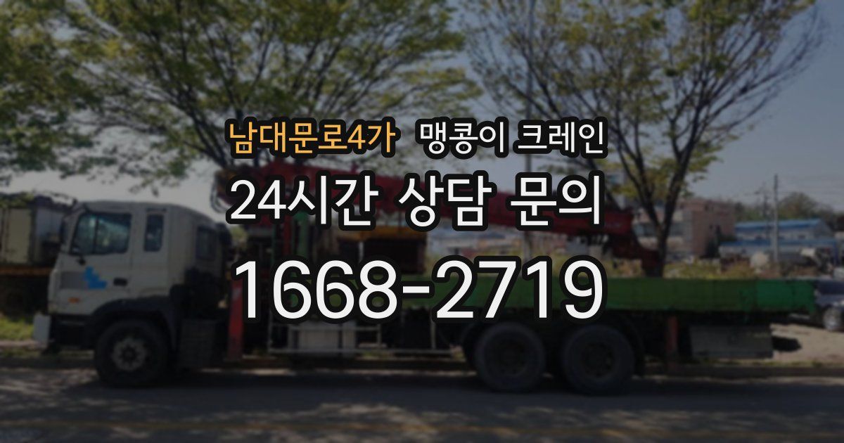 남대문로4가 맹콩이 크레인