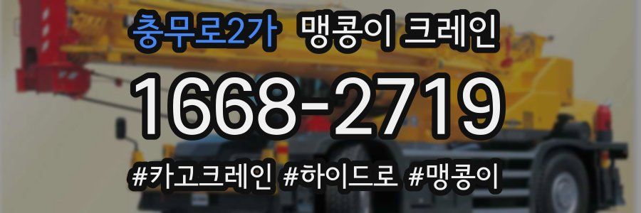 충무로2가 맹콩이 크레인