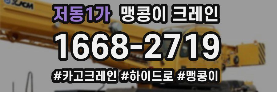저동1가 맹콩이 크레인