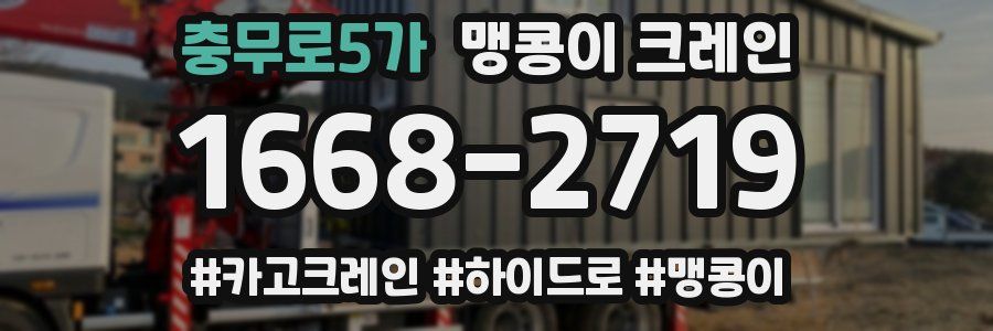 충무로5가 맹콩이 크레인