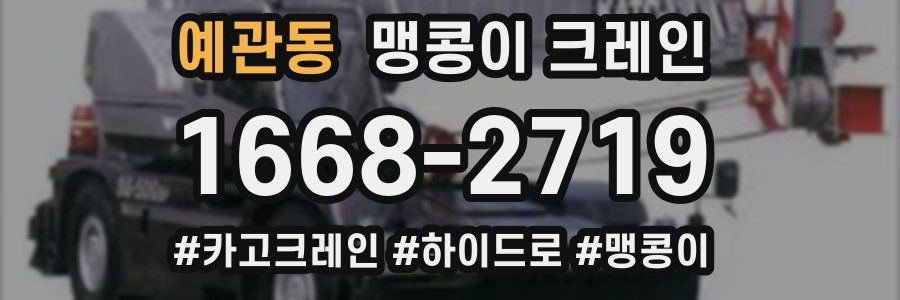 예관동 맹콩이 크레인