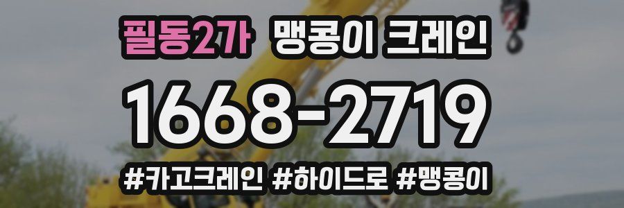 필동2가 맹콩이 크레인
