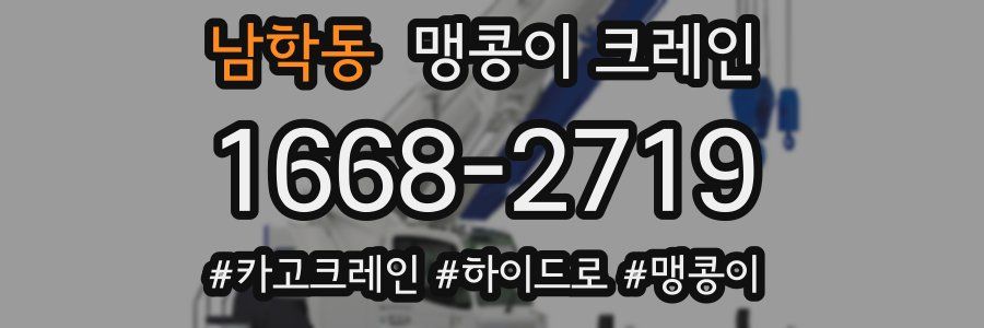 남학동 맹콩이 크레인