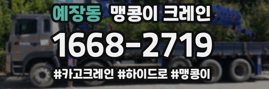예장동 맹콩이 크레인